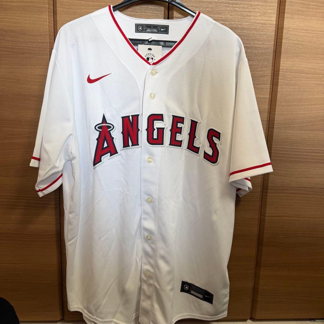 【正規品】スタジアム限定　エンゼルス　大谷翔平　ユニフォーム　新品未使用　L 楽天市場】MLB 大谷翔平 エンゼルス ユニフォーム サイン刺繍 レプリカ