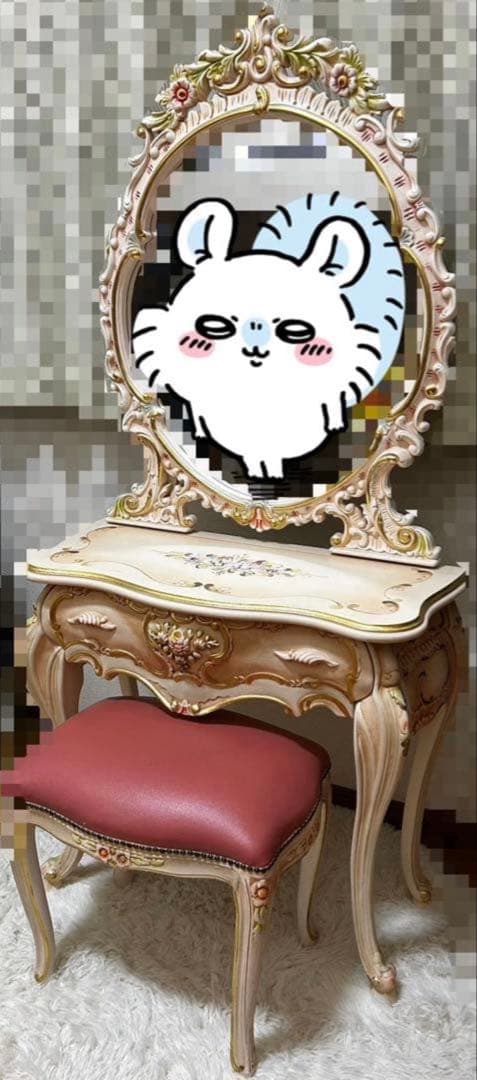 sherry ドレッサー □在庫限り・入荷なし□ ドレッサー スツール付 カントリー調 三面鏡