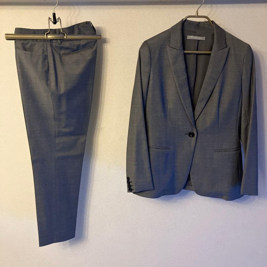 theory luxe executive 40ライトグレー パンツスーツ上下 theory luxe EXECUTIVE パンツスーツ セットアップ グレー - メルカリ