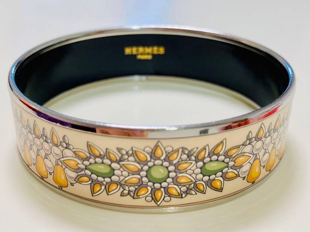 【美品】エルメス　HERMES エマイユ　バングル　七宝焼き　シルバー 楽天市場】質屋 HERMES エルメス エマイユGM バングル 七宝焼き 馬 総