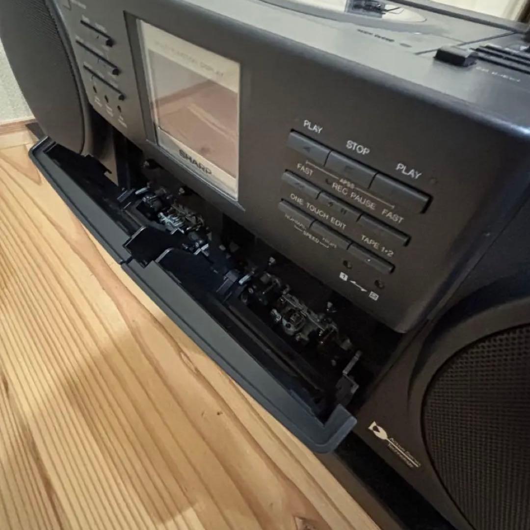 動作確認済 美品 SHARP QT-77CD ラジカセ シャープ YAMAHA