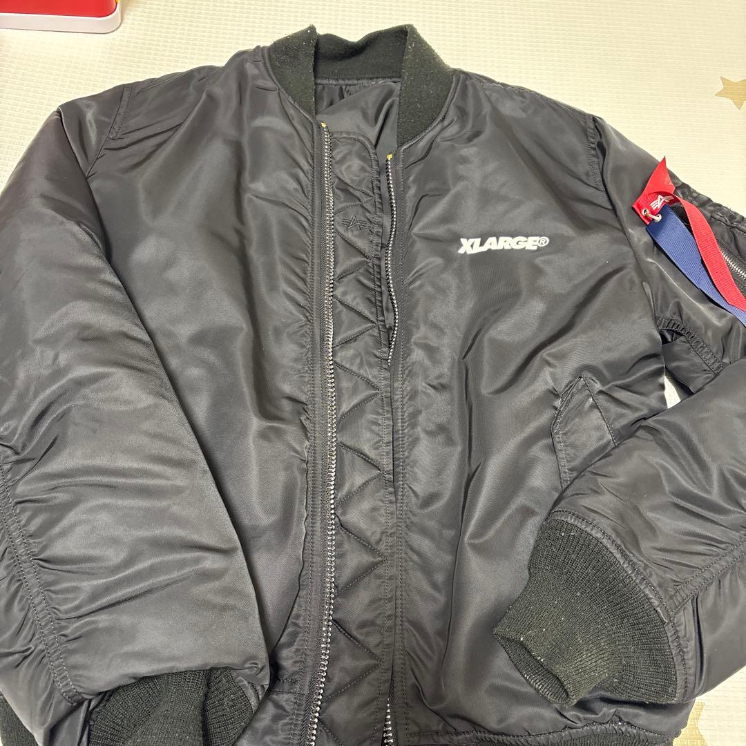 XLARGE ブラック MA-1 ALPHA リバーシブル仕様　年末セール！！ リバーシブルMA-1ジャケット(S ブラック): ジャケット/アウター｜Right