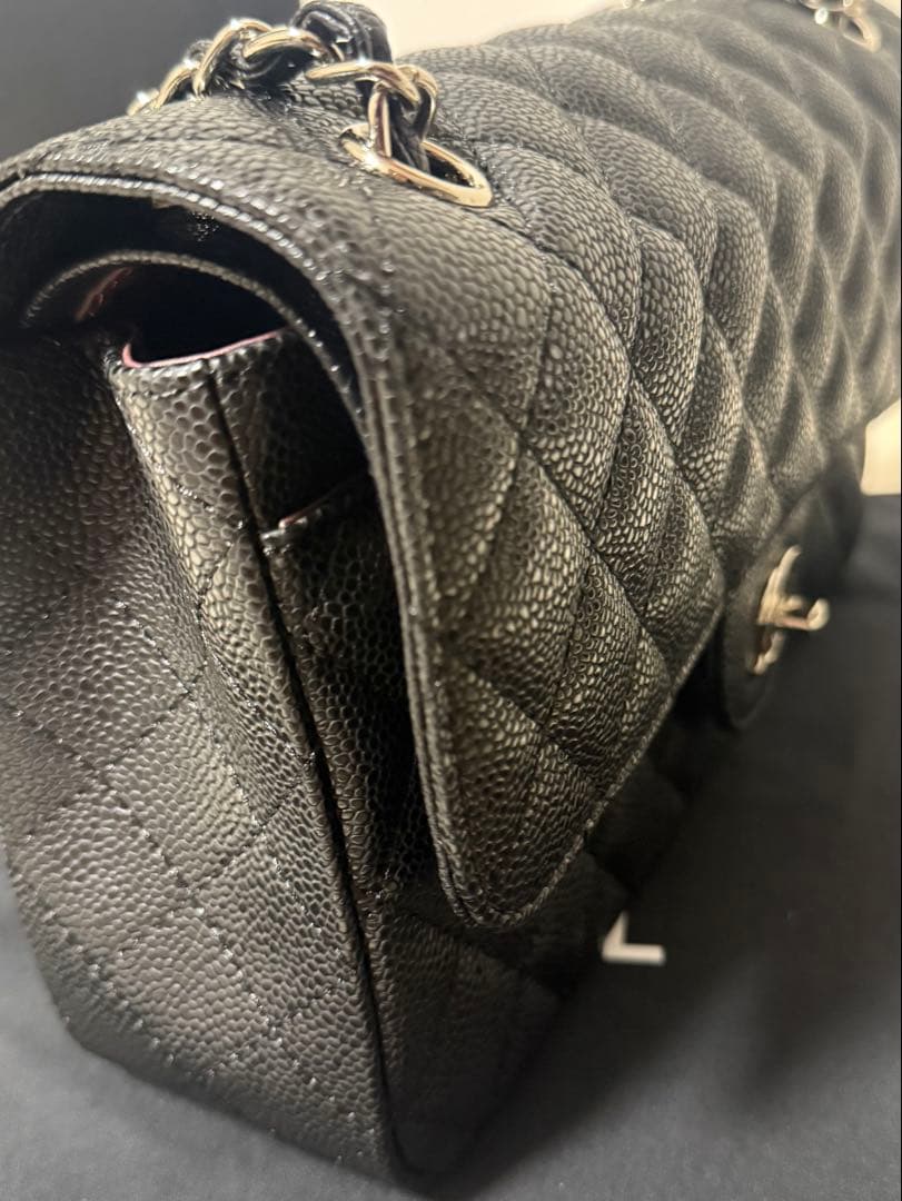 31日まで限定価格CHANEL チェーン フラップバッグキャビアスキン