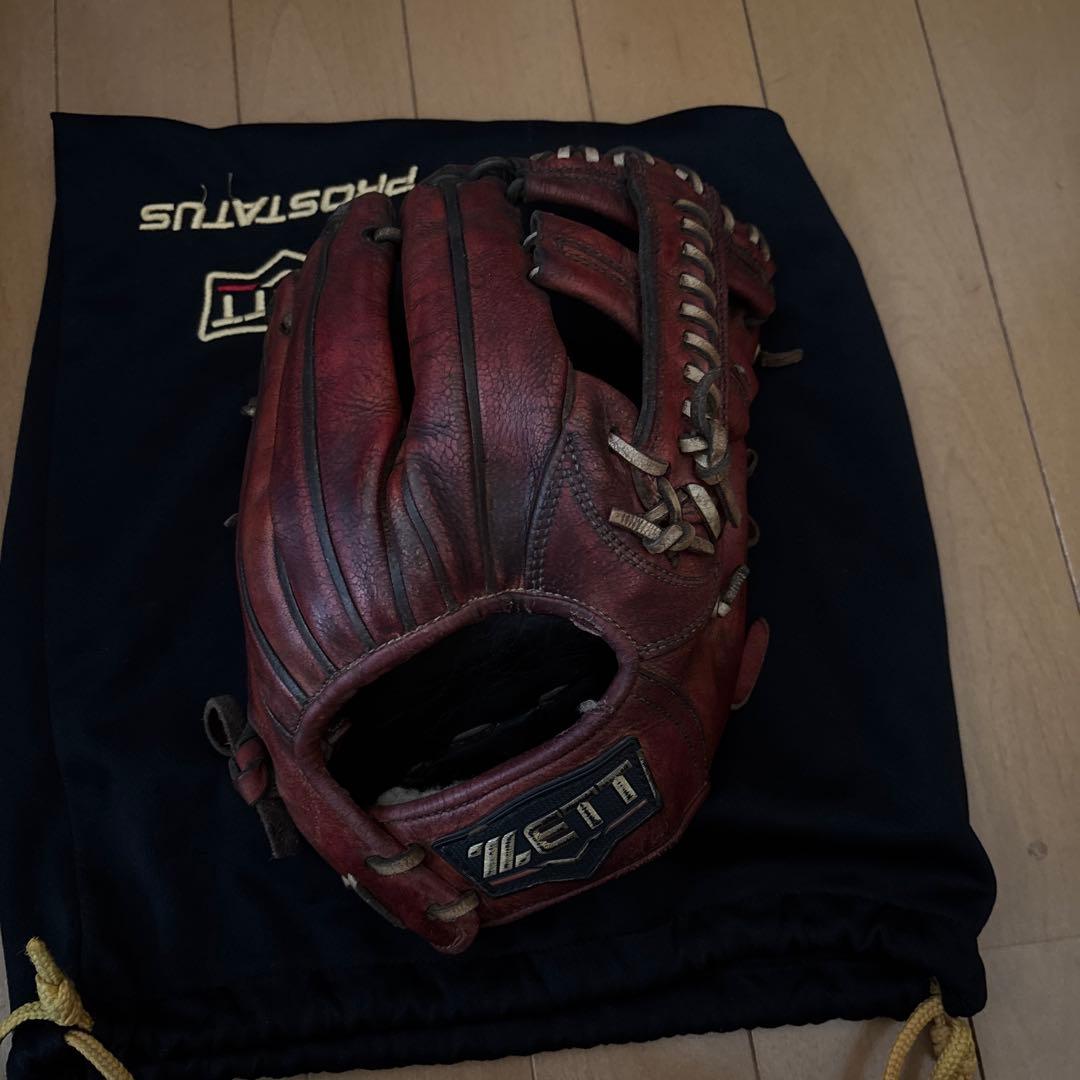 男*梅様 ゼット硬式内野用　吉川モデル ZETT ゼット 野球 硬式 グローブ プロステイタス 二塁手・遊撃手用