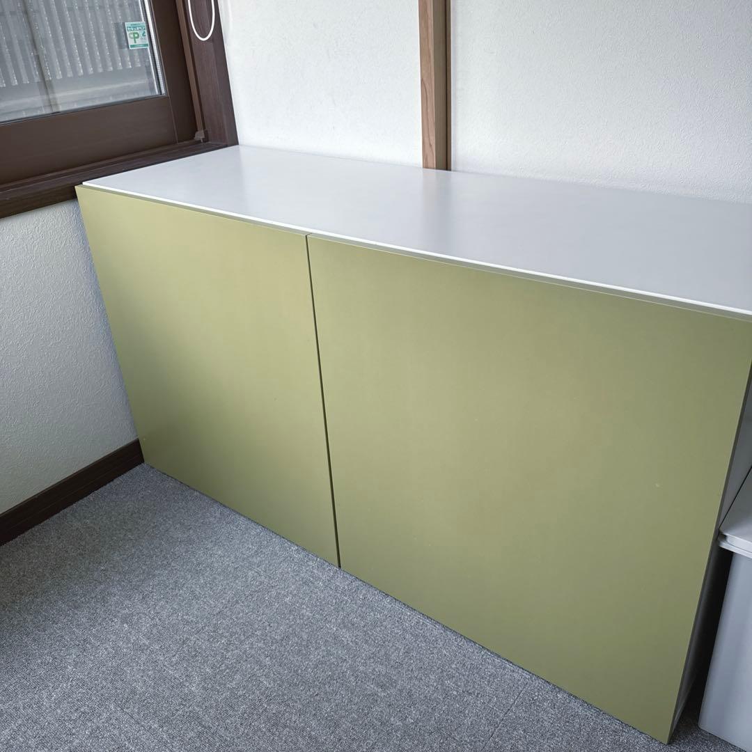 ろここ　IKEA イケア　ベストー　棚　扉付き　無印　送料込み BESTÅ ベストー シェルフユニット 扉付, ラクスヴィーケン ホワイト