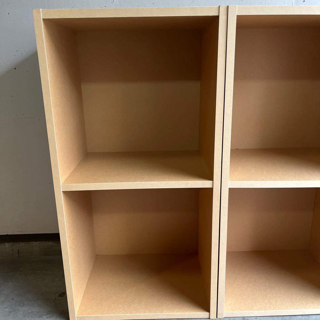 美品・廃盤希少☆無印 パルプボードボックス・2段・タテヨコA4