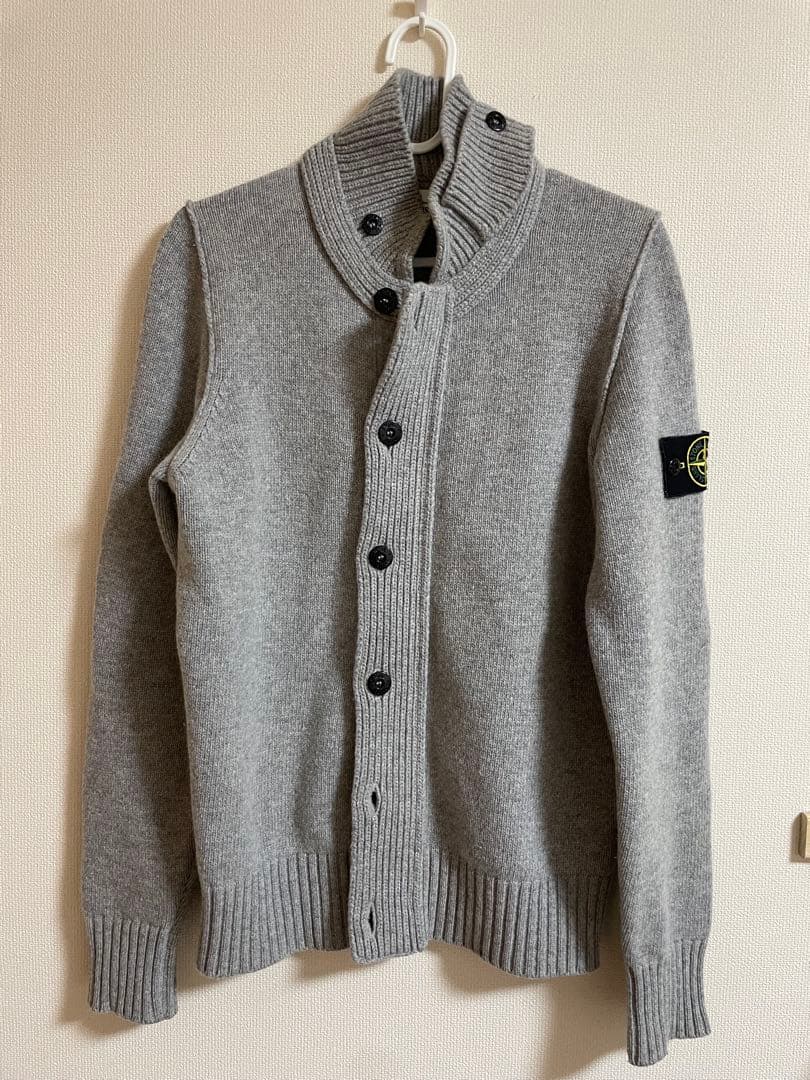 ストーンアイランド グレー カーディガン STONE ISLAND（ストーン アイランド） カーディガン ボレロ フルジップ