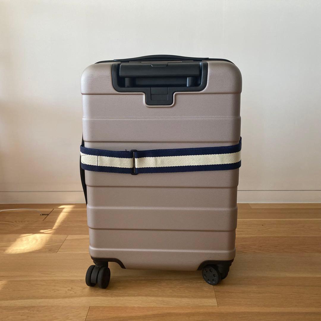 美品】 無印良品 取手の調節できるスーツケース 35L ベージュ - メルカリ