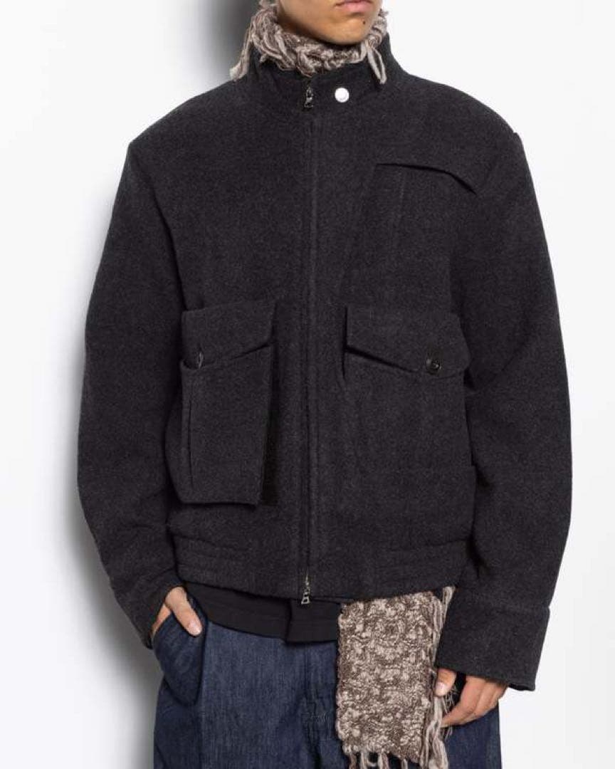 nullus Deconstructed Stand jacket サイズ1 NULLUS 25aw DECONSTRUCTED JACKET サイズ1 - メルカリ