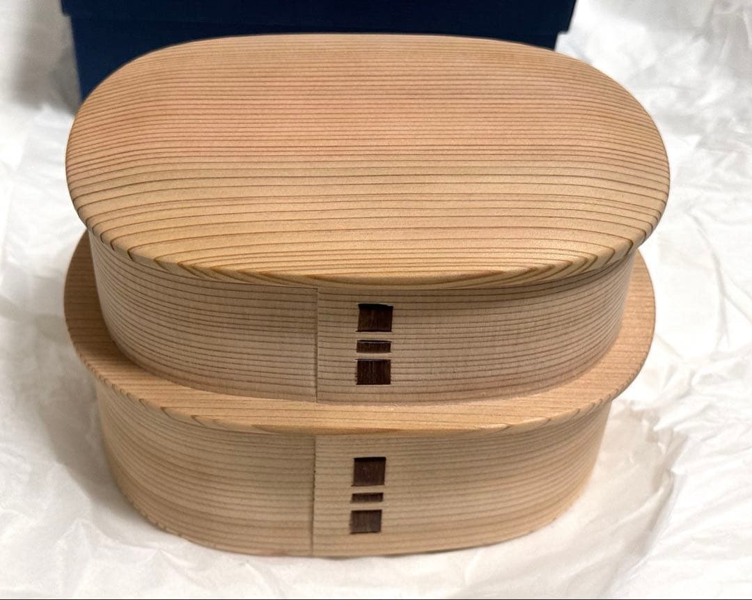 【新品未使用】柴田慶信商店　曲げわっぱ　つくし弁当箱　入れ子 つくし弁当箱 （柴田慶信商店） | お弁当 | cotogoto