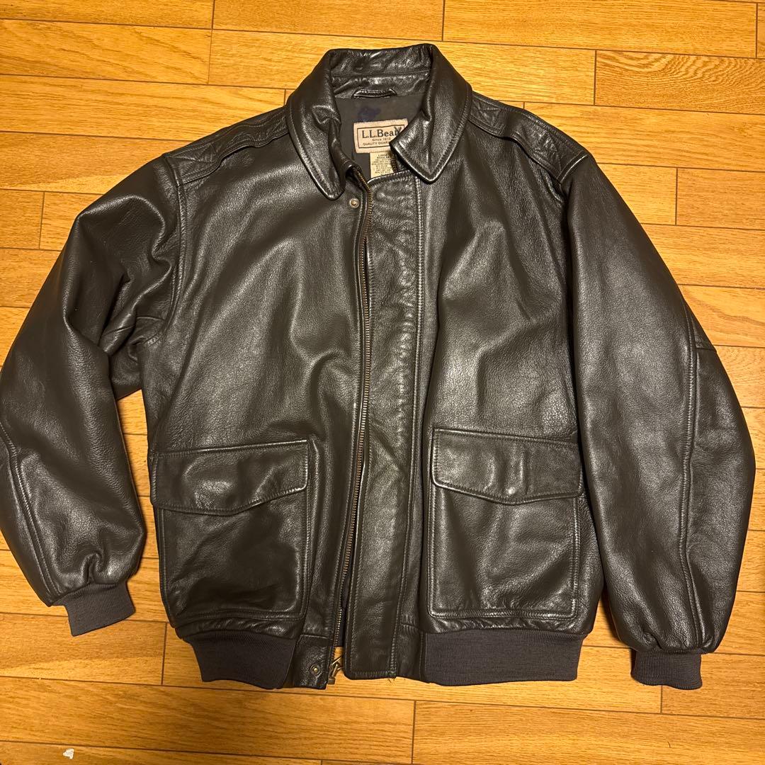 L.L.Bean ゴートスキン 中綿 A-2 フライトジャケット 茶色