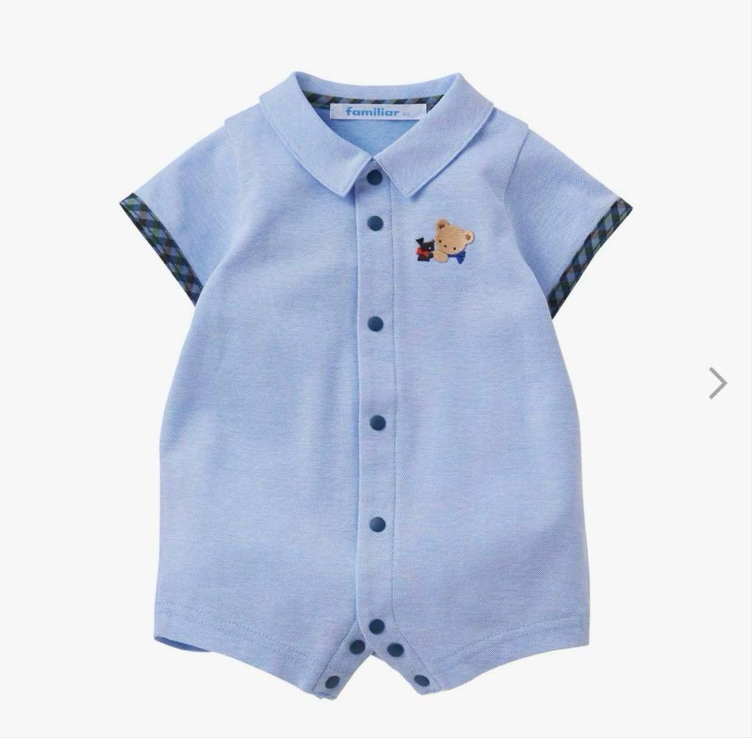 2025SS 今季デザイン　ファミリア　袖付き　ロンパース　80 袖付ロンパス | ファミリア公式サイト