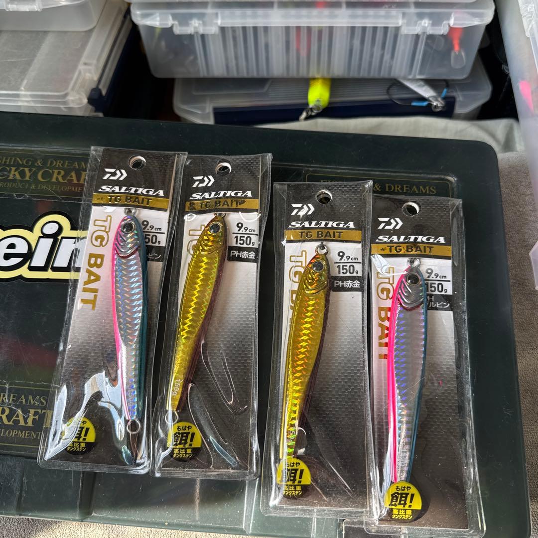 TGベイト150g まとめ売り DAIWA（ダイワ） ソルティガ TG ベイト 150g アデルフラッシュグリーン