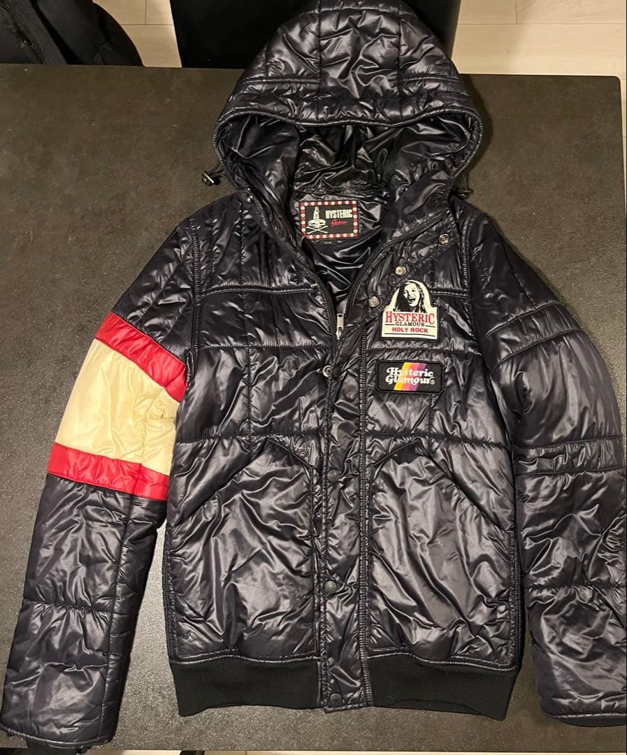 HYSTERIC GLAMOUR アーカイブ　ヒスガール　軽量ダウンジャケット ヒステリックグラマー ダウン コート ファーフード カモフラ