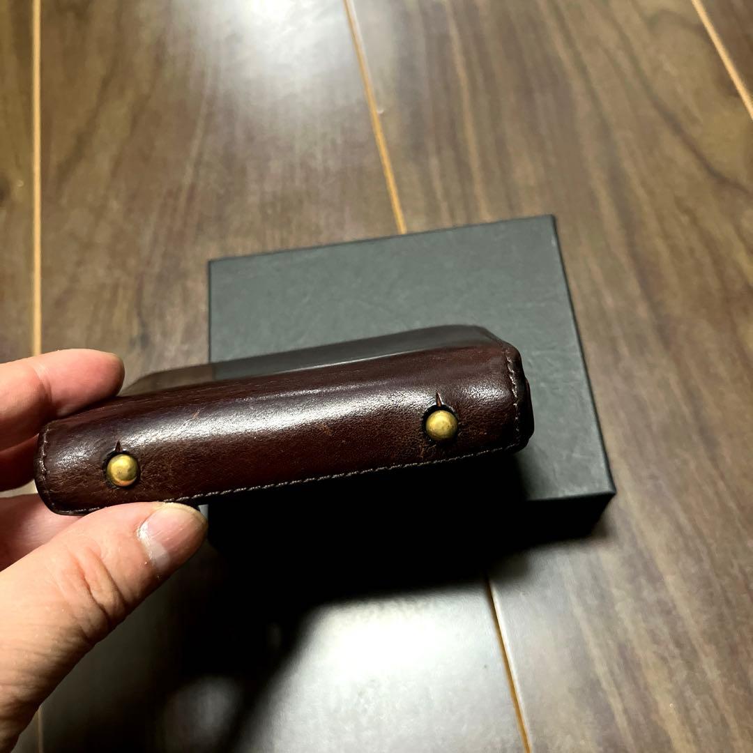 エムピウ】 ミッレフォッリエ MF2p25 タバコベージュ 経年変化 箱付き