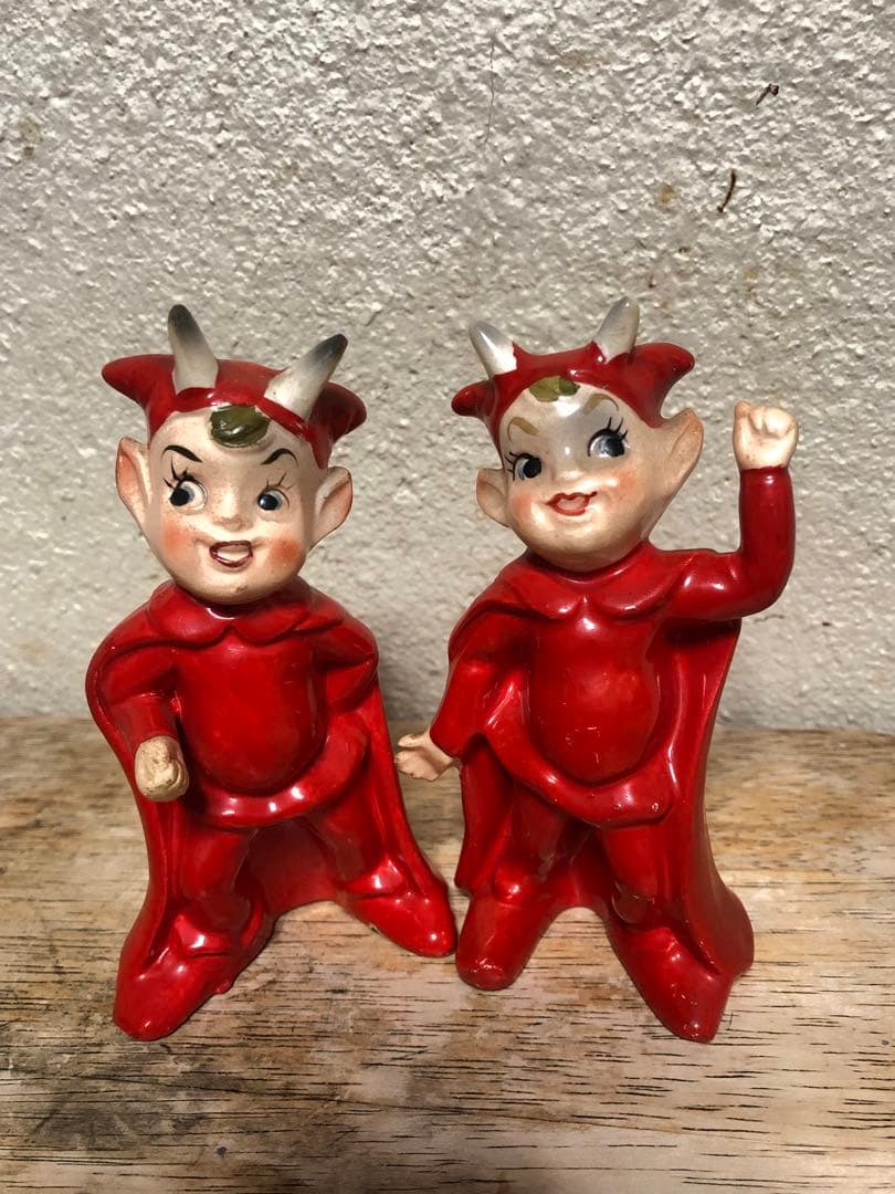ビンテージ50s デビル 悪魔　レッドデビル 妖精　ミッドセンチュリー　レトロ ビンテージ デビル 悪魔 Devil ZIPPO ライター ミッドセンチュリー