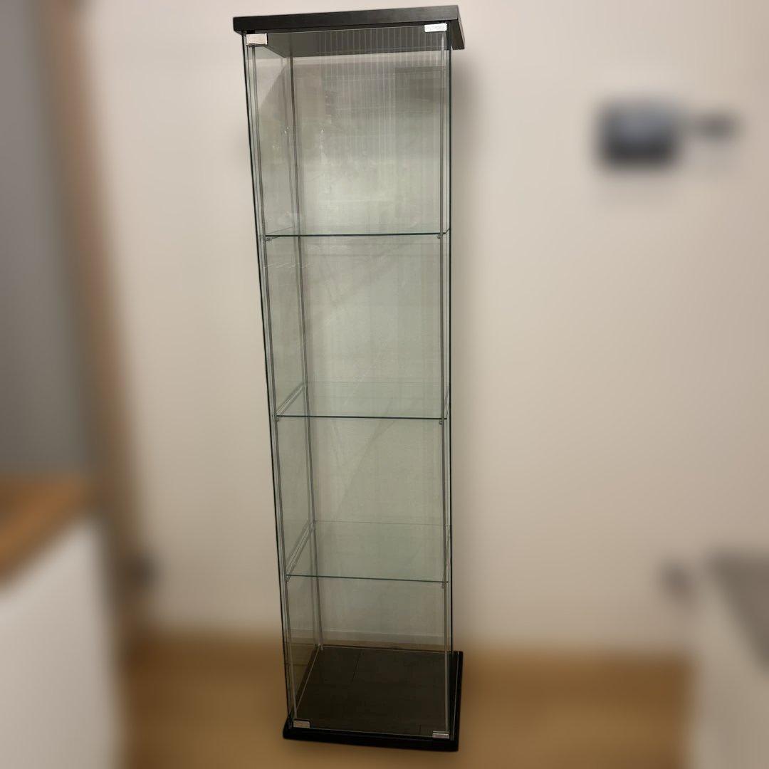 【廃盤品】IKEAガラスショーケース DETOLF ( デトルフ ) IKEAデトルフ】ガラス棚板を追加・増設したお客様事例