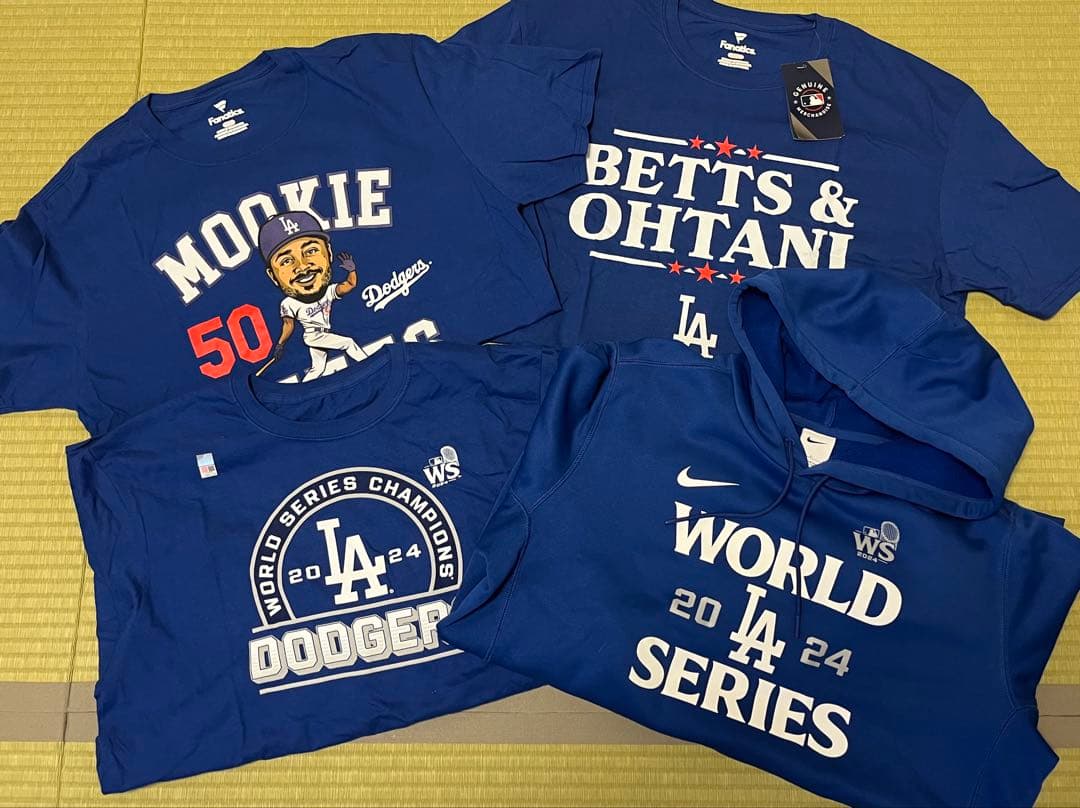 ドジャース　パーカー　Tシャツ ロンT ムーキーベッツ　大谷翔平　4点セット ドジャース パーカー Tシャツ ロンT ムーキーベッツ 大谷翔平 4点