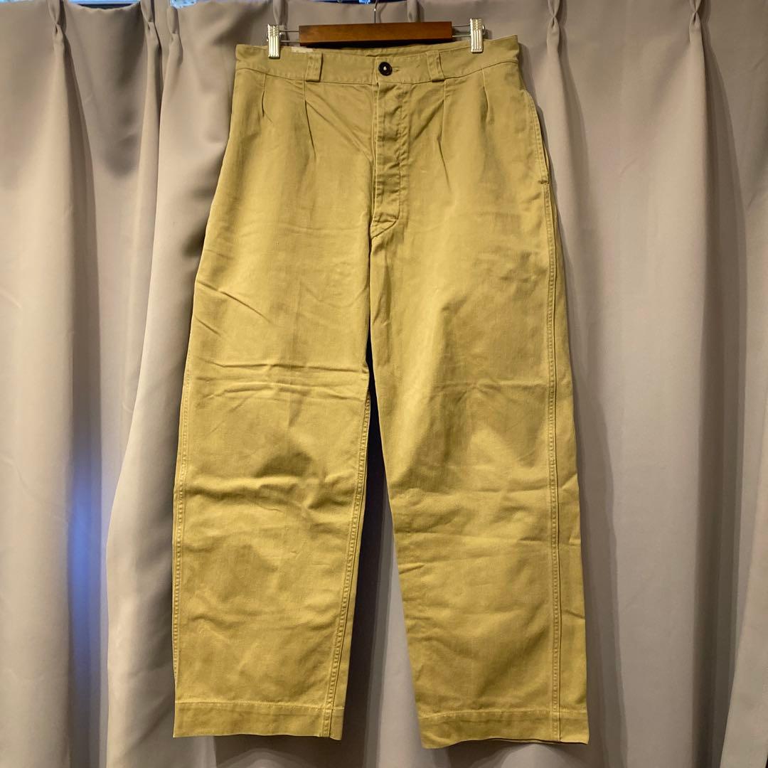 60's French Army M-52 コットンツイルチノトラウザー 50~60's 
