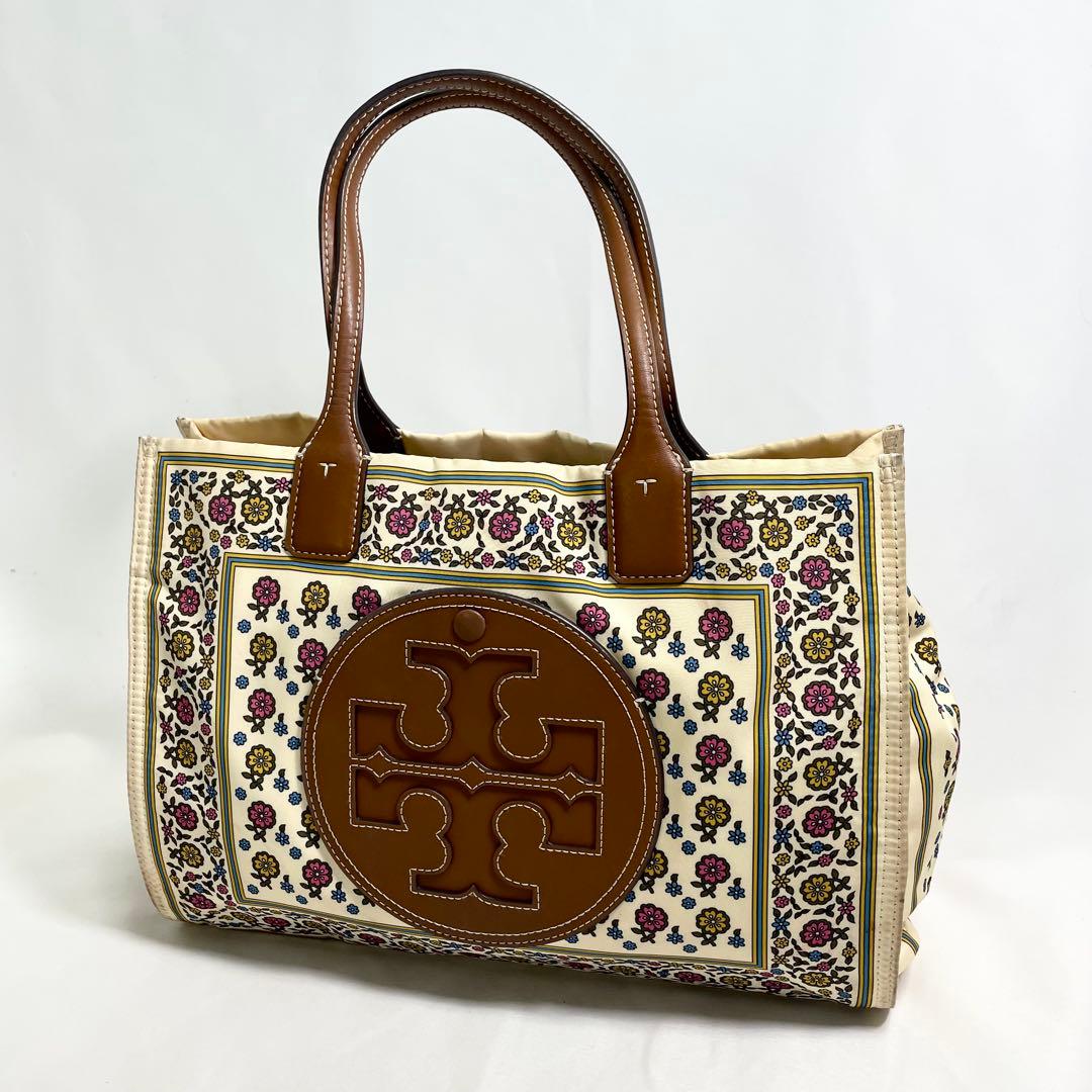 トリーバーチ エラ キャンバス トートバッグ ボタニカル 花柄 大容量 A4可 トリーバーチ TORY BURCH TORY BURCH トリバーチ アウトレット バッグ
