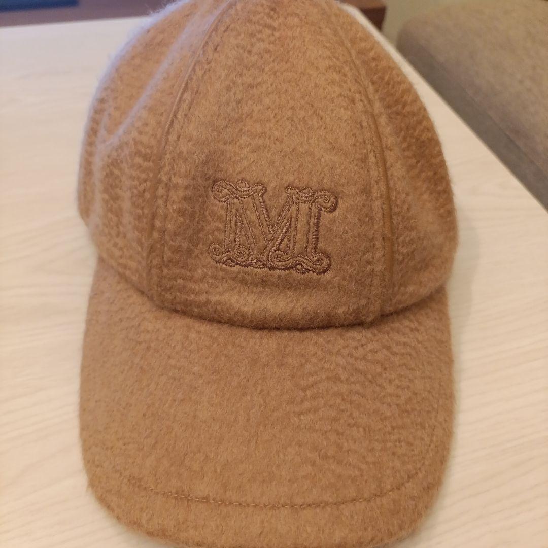 キャメル テディベアキャップ　Mロゴ　ファーキャップ　teddy melange キャメル テディベアキャップ Mロゴ ファーキャップ teddy melange