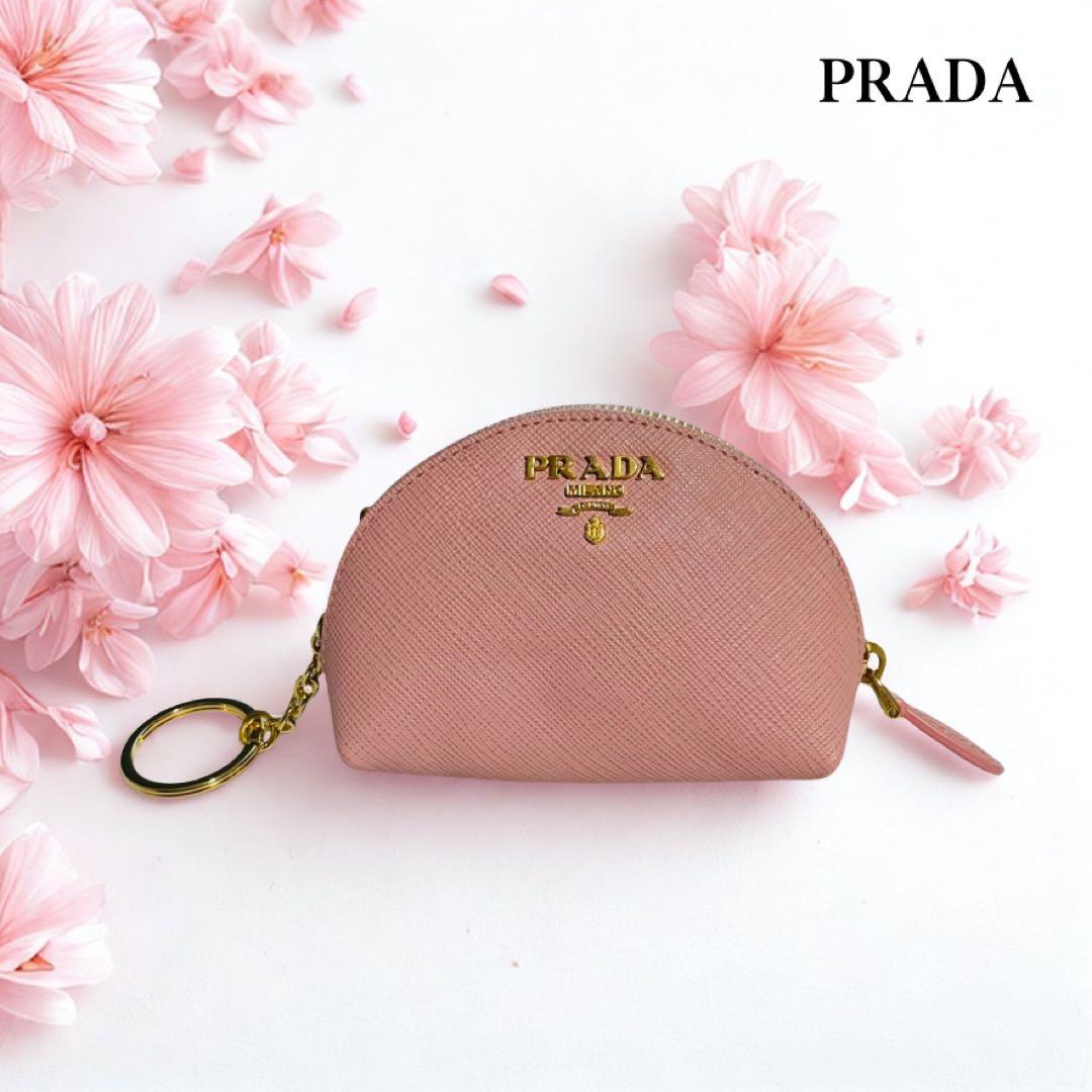 PRADA サフィアーノ　レザーケース プラダ　ピンク PRADA（プラダ） 財布 カードケース コインケース サフィアーノレザー