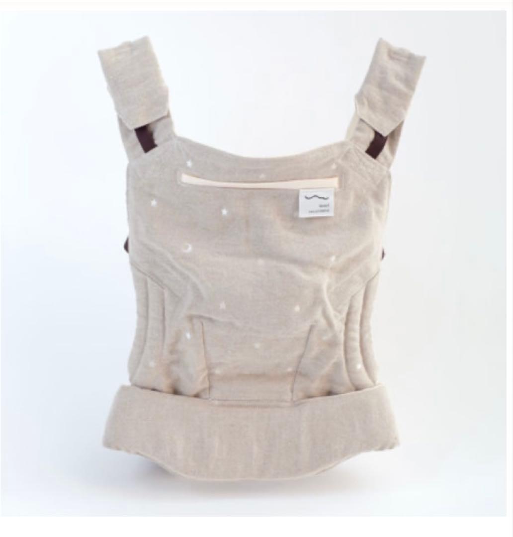 予約待ち商品⭐︎sun&beach stars-linen OM-1 収納カバー付 しなやか丈夫なリネン麻の抱っこ紐|[sun&beachベビーキャリア]