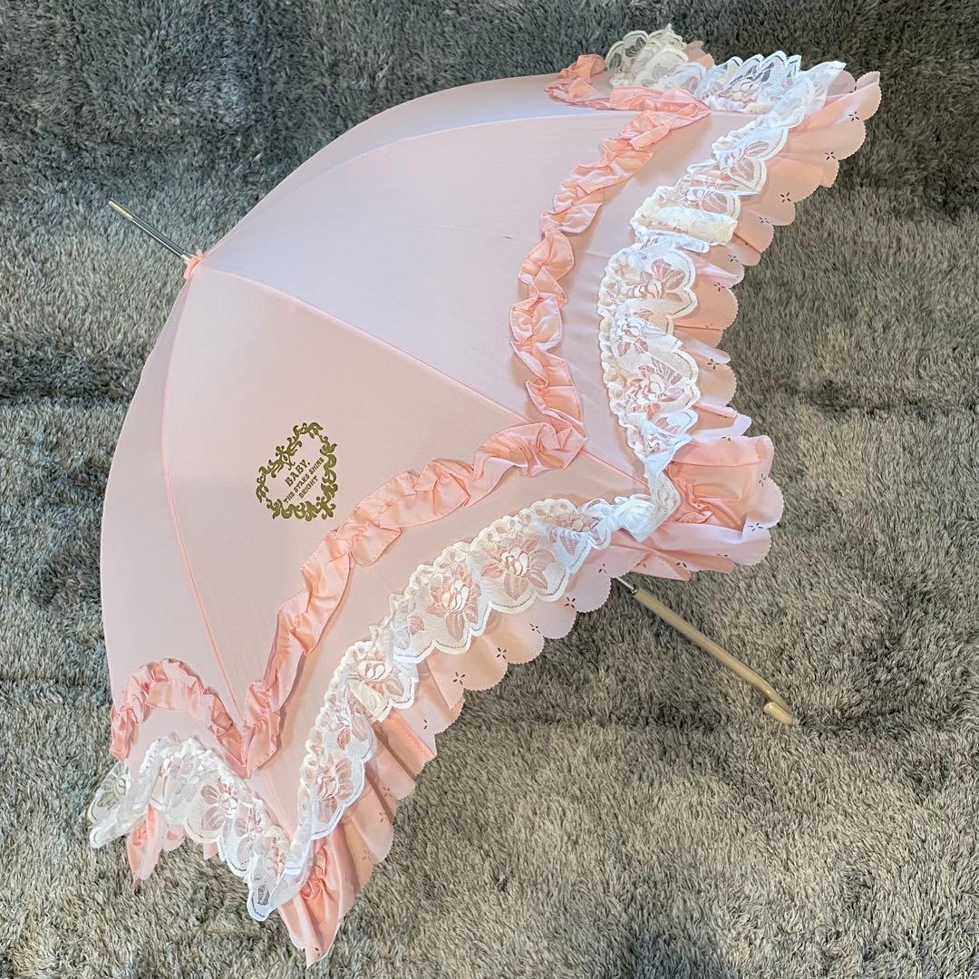 BABY THE STARS SHINE BRIGHTピンクフリル付傘アンブレラ BABY Rococo Umbrella – BABY, THE STARS SHINE BRIGHT