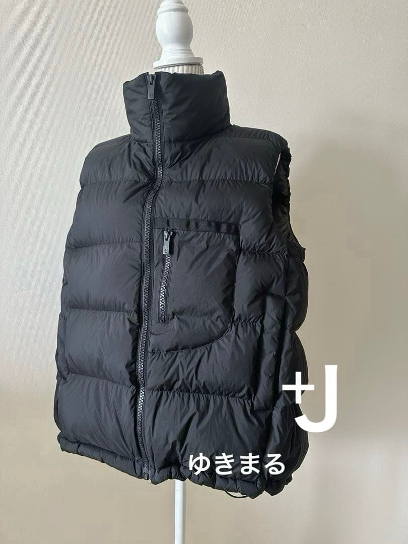 ユニクロ+J ジルサンダー　ダウンボリュームベスト　希少　黒　XXL ユニクロ +J ダウンボリュームベスト ブラック S ジルサンダー｜Yahoo