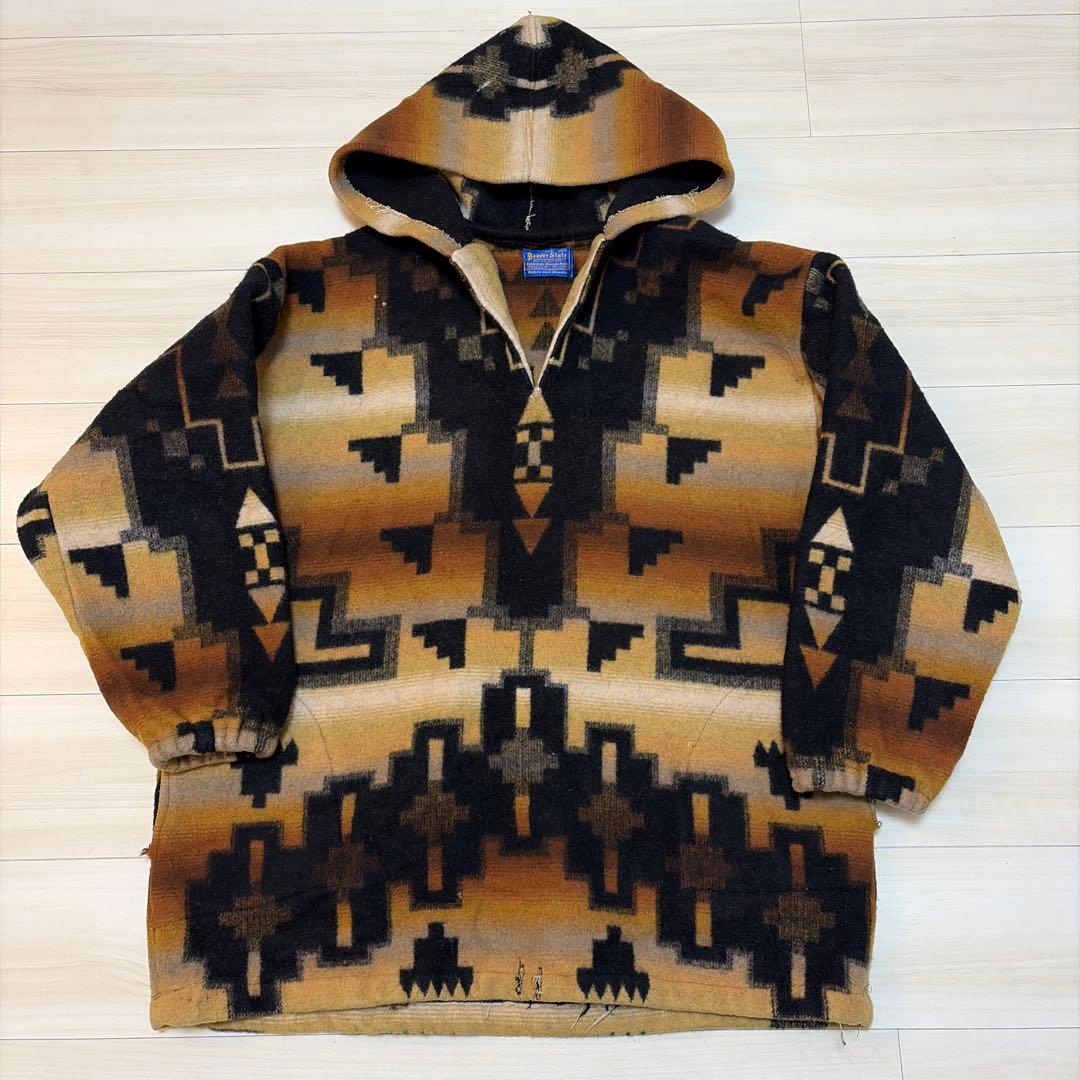 pendleton 70s Beaver State ネイティブ柄 パーカー 70-80's Beaver State by PENDLETON USA製 インディアンブランケット