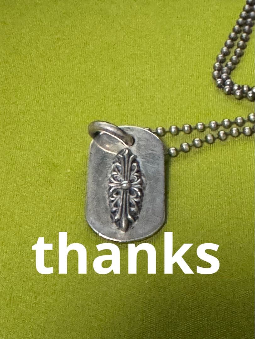 クロムハーツ　スモール　ドッグタグ　フローラルクロス Amazon | クロムハーツ（Chrome Hearts）ドッグタグ レイズド