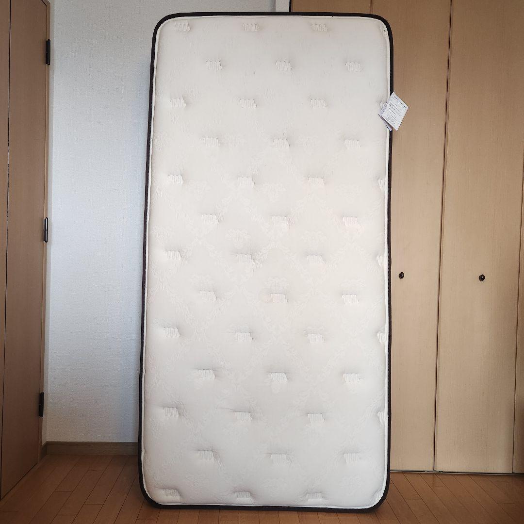 JJ様シングル スプリングマットレス ホワイト ポケットコイルスプリングマットレス | 無印良品