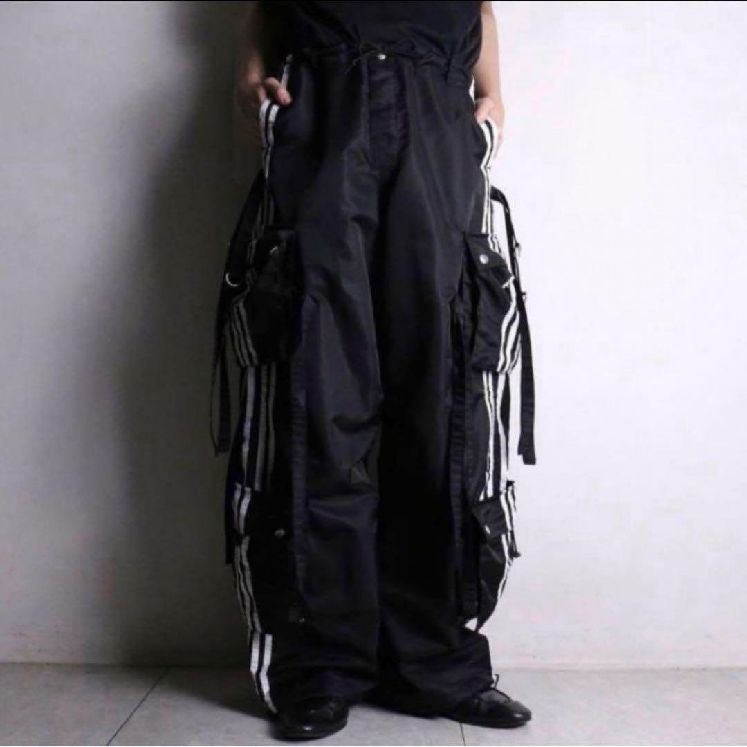 GS テクノパンツ 3本ライン ブラック - メルカリ
