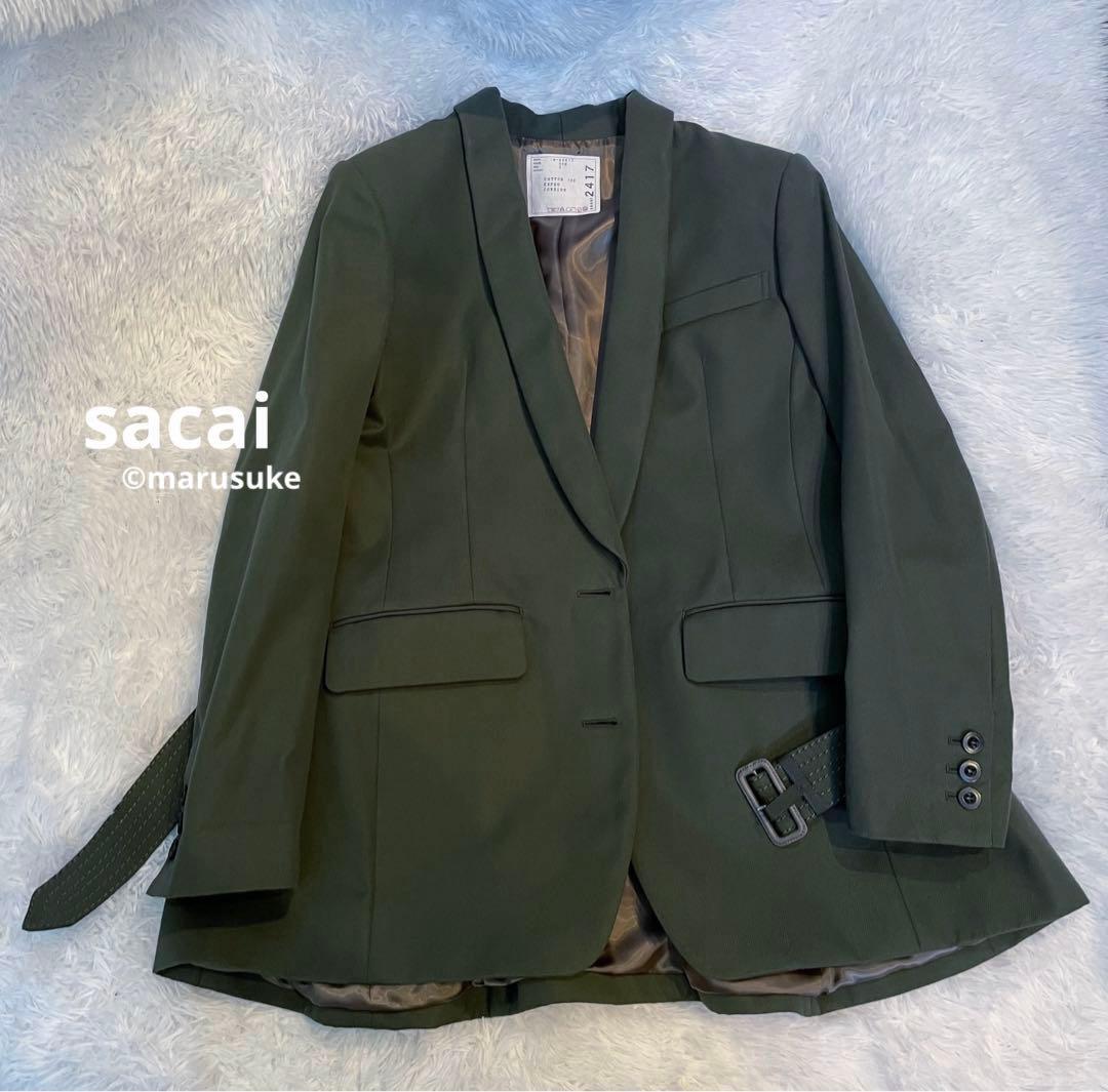 未使用　sacai サカイ　ベルテッドジャケットコート　テーラード　ベルト sacai（サカイ） sacai sacai × Carhartt WIP Suiting Bonding Jacket