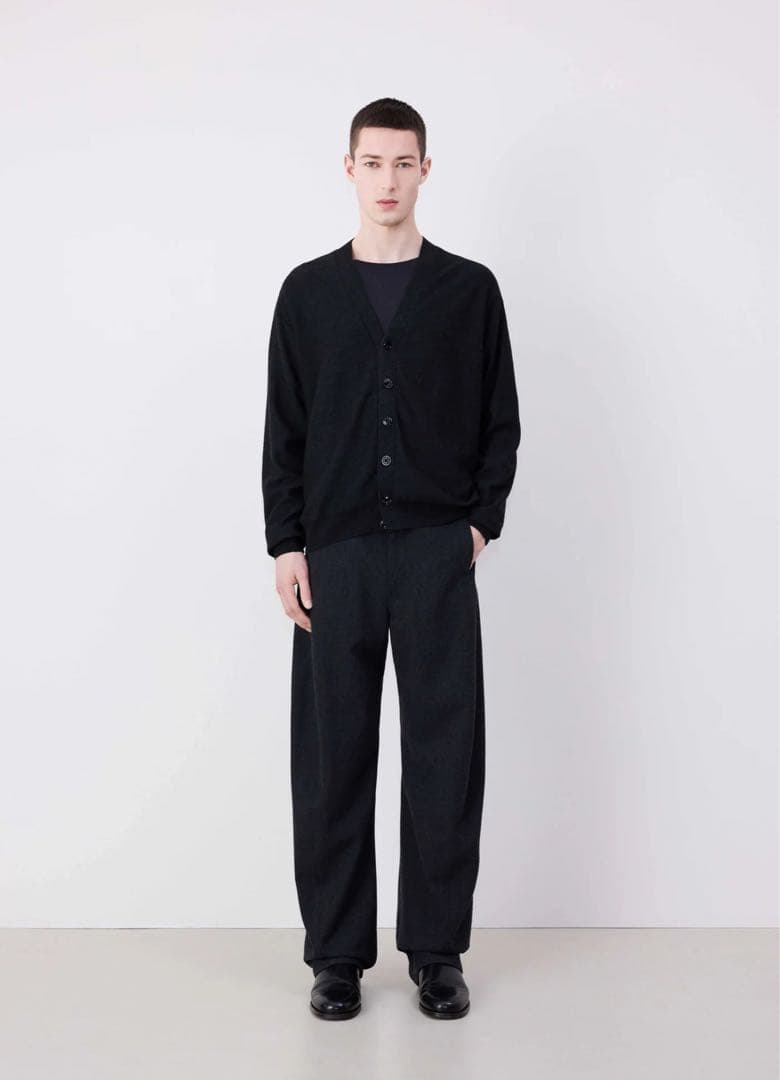 トップス LEMAIRE RELAXED TWISTED CARDIGAN LEMAIRE Gray Relaxed Twisted Cardigan Lemaire