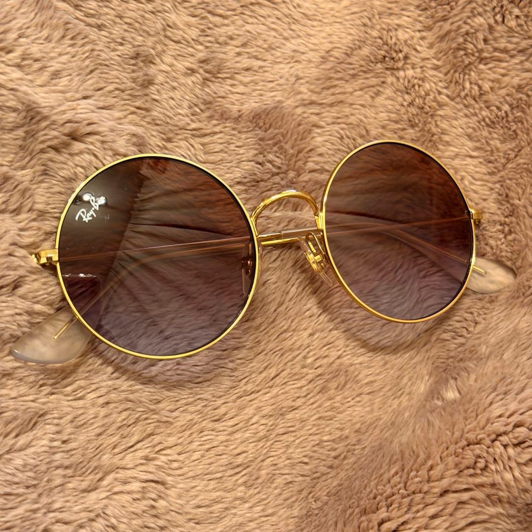【美品】Ray-Ban RB3592 ラウンドサングラス 希少品 レイバン 3592 JA-JO ラウンド 丸型 希少モデル サングラス デカ丸