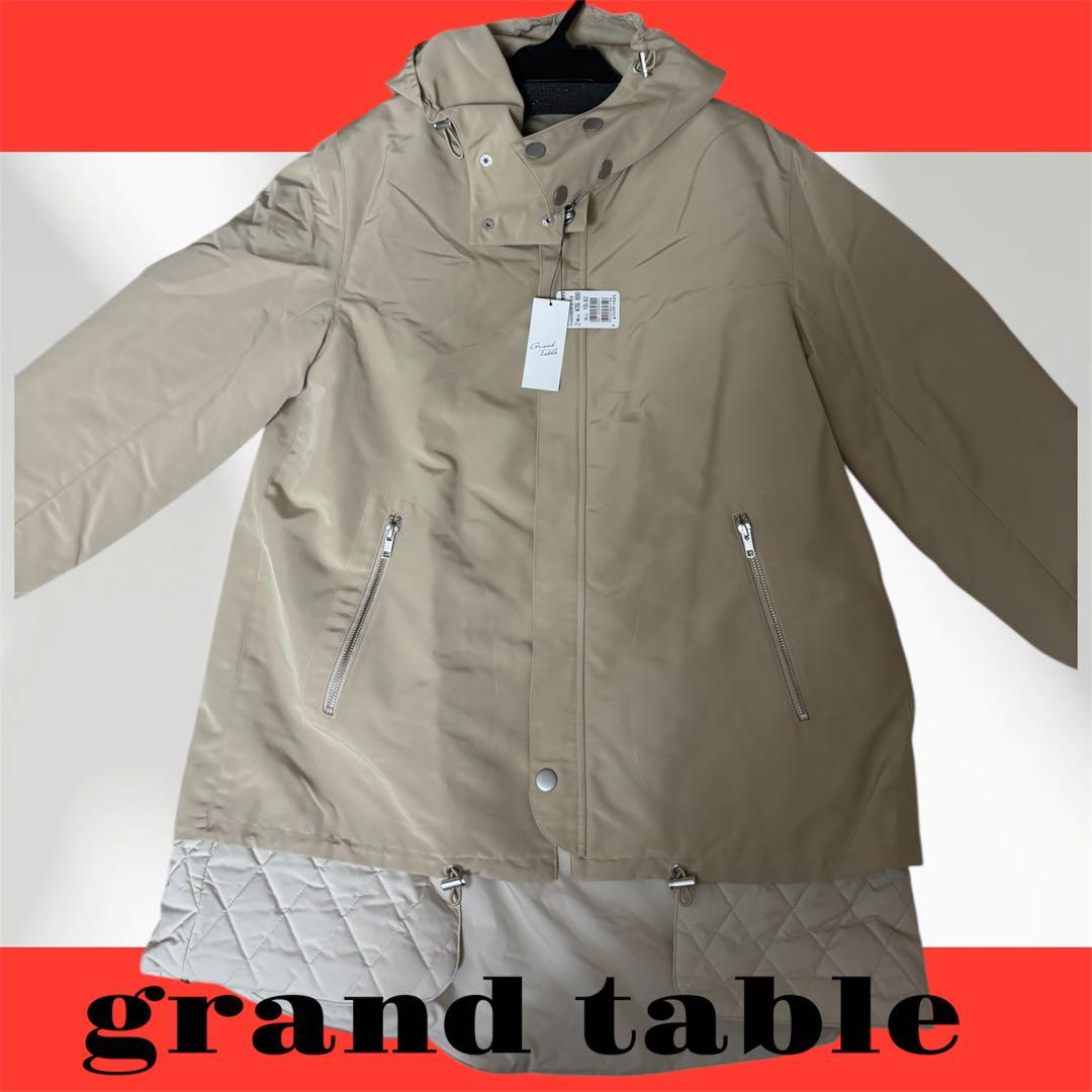 定価39,800円【新品】grandtable 2way ロングコート アウター LE CERCLE par rope' コート アウター ダブルフェイスリバーシブル