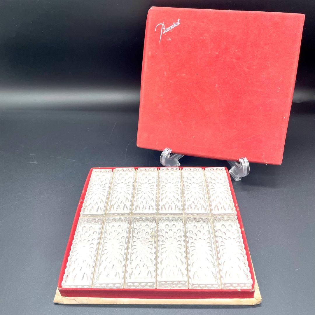 【極美品】 バカラ Baccarat ナイフレスト 12本セット 雫 箸置き 名入れ代込み】【正規店ラッピング無料】バカラ Baccarat スウィング