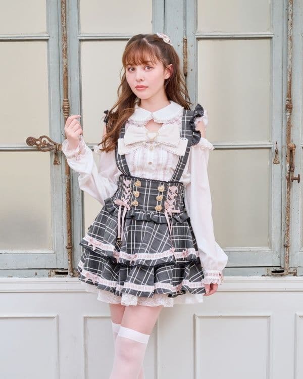 LIZLISA リズリサ サスペンダースカート スカパン ラッフルサスペンダー付スカート ｜ LIZ LISA（リズリサ）公式通販