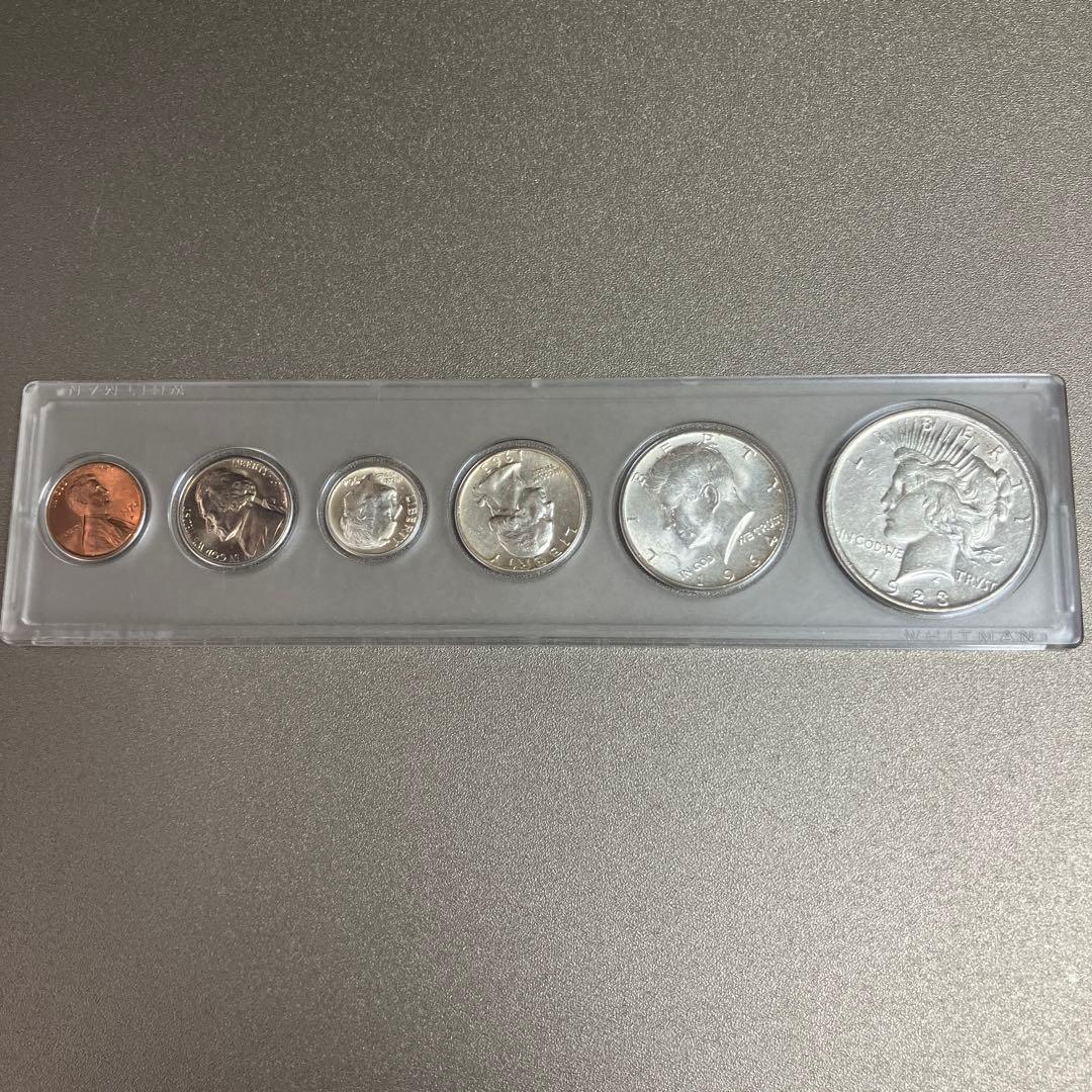 未開封ケース入り　アメリカアンティーク６種類セット　WHITMAN 1870年 英国アンティーク 純銀カードケース 60g Frederick Marson