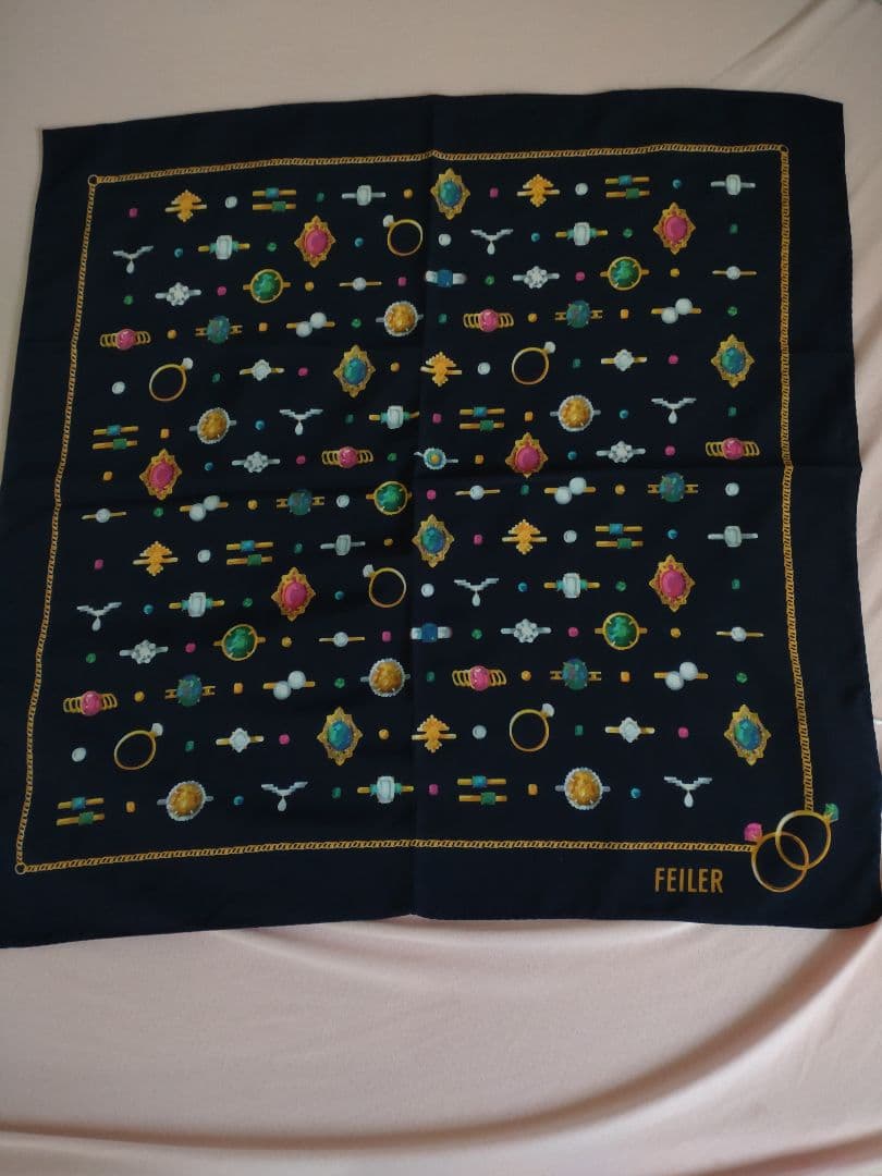 フェイラー・シンススカーフ 未使用タグ付き シンス スカーフ SCE-260176(ネイビー): FEILER｜フェイラー公式