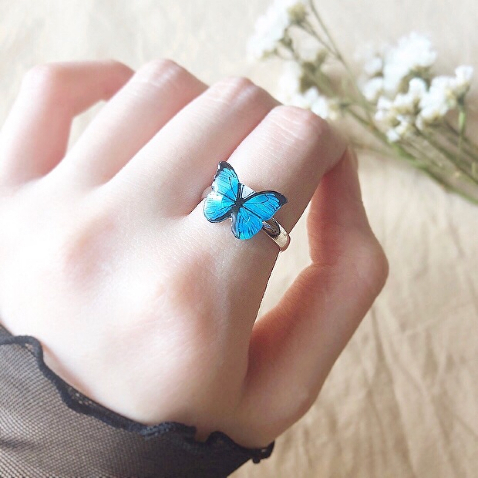 モルフォ蝶 リング - TOTOLAND'S GALLERY | minne byGMOペパボ 国内