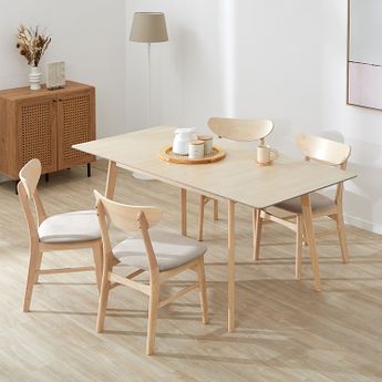 12月限定販売】IKEA ナチュラル木製伸縮式ダイニングテーブル 12月限定
